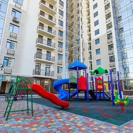 вид моря аркадия Apartman Odessza